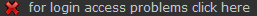 login access problems